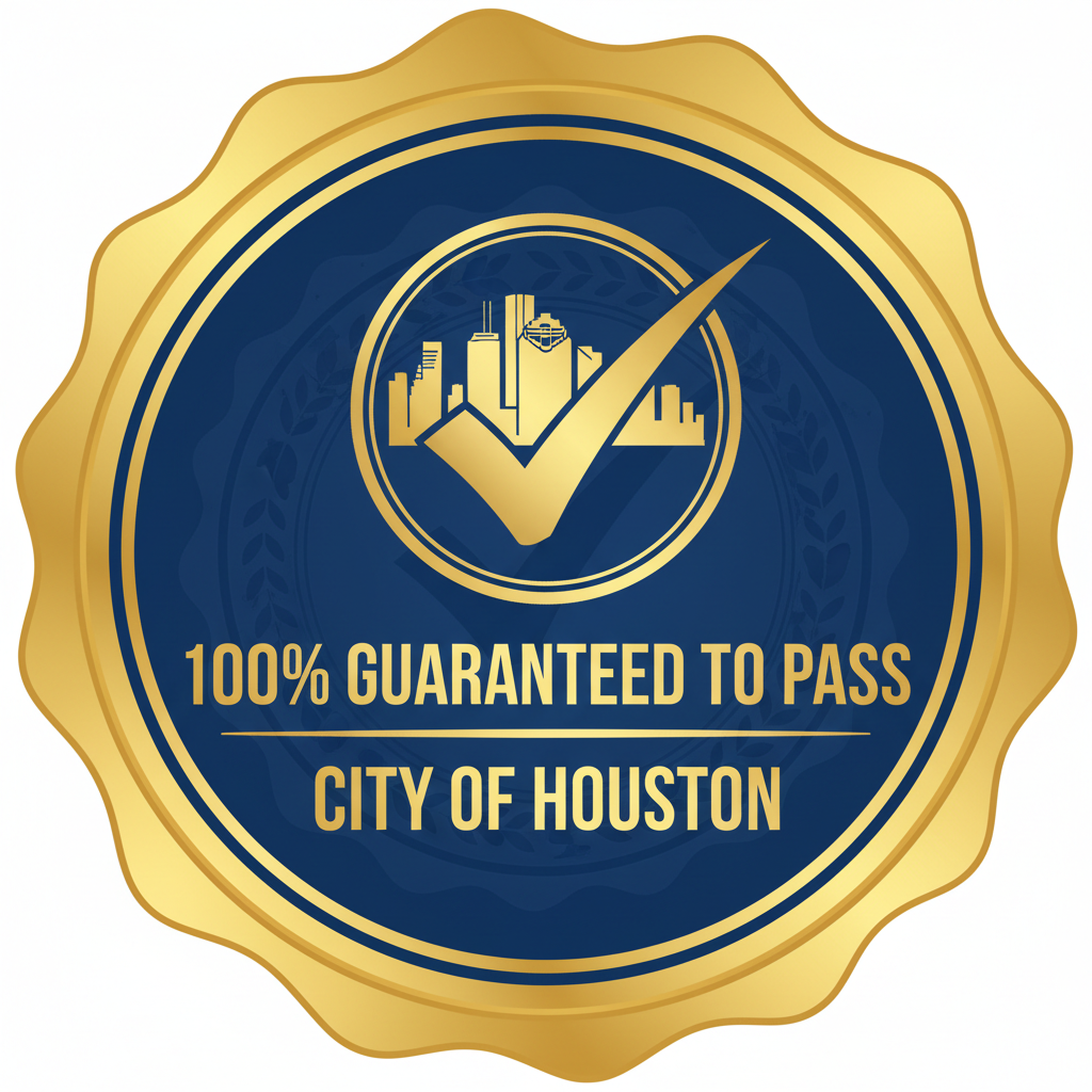 100% Guaranteed to Pass City of Houston Badge